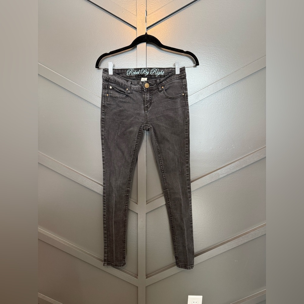 💙Rebel by Right low rise Dark Gray Denim Jeans